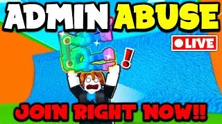 🔴LIVE - ADMIN ABUSE in Escape Tsunami For Brainrots! (JOIN FAST)
