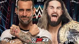 CM PUNK vs SETH ROLLINS | WWE 2K23