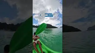 ❤️🇵🇭Kayaking inbetween islands in the Philippines #philippines #travelling