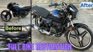 Splendor plus full restoration with detailed | Being asif | bike modifications with Mercedes alloy