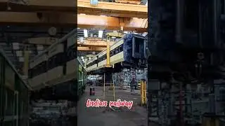 Coach lifting crane 🔥#viral #shorts #train #video #rail #youtubeshorts