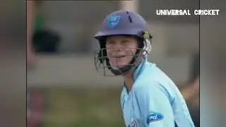 young Steve Smith in 2009 smashing his 1st 50 for NSW