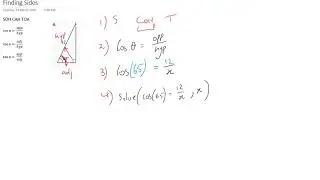 Finding sides using Trigonometry