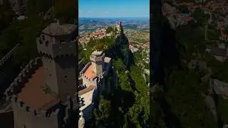 San Marino, Monte Titano 🇸🇲 Drone Video 4K HD