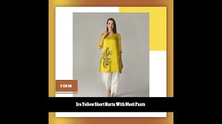 Iro Yellow Short Kurta With Dhoti Pants