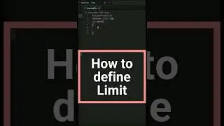 How to define limit in c programming 