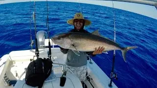 I CAUGHT THE BIGGEST FISH OF MY LIFE!  MIAMI OFFSHORE BOTTOM FISHING HUGE AMBERJACK AND SNAPPER!!!