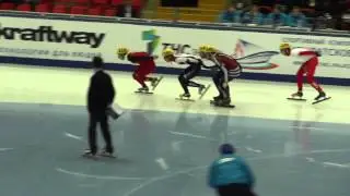 Victor An, WU, PUKITIS, BREEUWSMA,GIRARD Short-Track ISU World Championship 2015 1000m Men