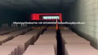 Ceramic gas-fired tunnel kiln for automated high-temp clay brick production.