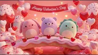 Cute Valentine Squishy World 💕 | Cozy Kids Ambience
