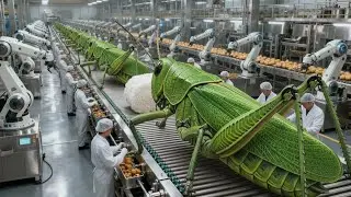 How Millions of Grasshoppers Turn Into Crispy Snacks (USA Factory Tour)