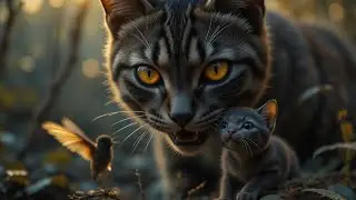Orange Cat Cooking: Shrimp and Egg Stir-Fry #cat #ai #shorts #animals