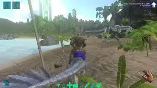 Raptor pack destroys Rex. Ark Survival Evolved