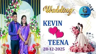 Wedding Ceremony of Teena and  Kevin.  Live from Kinnigoli. Live by Gloria Live Udupi.