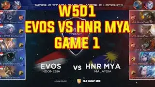 EVOS (Emperor Saber) vs HNR MYA (Lmao Jawhead) - MSL:MLBB S1 W5D1 Game 1