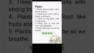 5 lines on importance of plants ll #plants #ytshorts