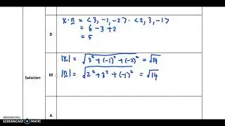 Example 1 : VDMAT - Finding angle between line and plane