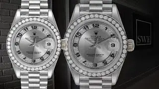 Rolex President White Gold Myriad Diamond Dial Ladies Watch 69179 | SwissWatchExpo