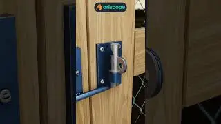 Genius Wooden Latch with Slide-to-Lock and Manual Unlock Option