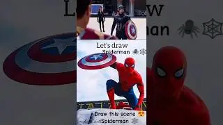 Mukesh Arts/Drawing Spiderman: Epic Civil War Iconic Fight Scene/ RequestedArtwork🎨#marvel#art#short