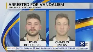 St. John Fisher College students suspended following vandalism arrest.