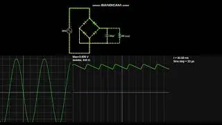 A full wave rectifier with a filter