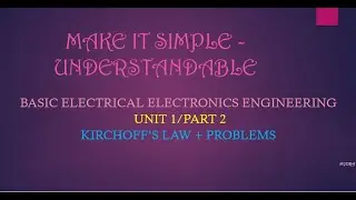 REGULATION 2017 ANNA UNIVERSITY BEEME- KIRCHOFF'S LAW