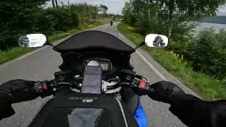 NORWAY ON MOTORCYCLE - Day 0 + 1 - Herning to Beitost&oslash;len - RAW engine sound only