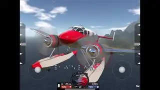 Beechcraft-18 Floatplane takeoff and landing