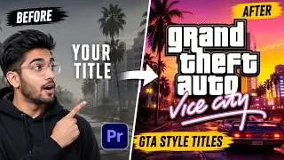 How to Make Title Animation Like GTA  Game in Premiere Pro