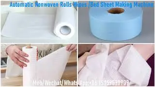 Examination Bed Sheet Making Machine Disposable  Dual Use Nonwoven Wipes Roll Making Machine Semi