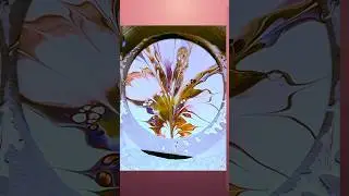 Как этот простой приём превращает жидкость в цветы #жидкоеискусство #урок #удовольствие