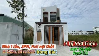Nhà 1 lầu, 3PN, phong cách Wabisabi, KĐT Tây Bắc, Rạch Giá