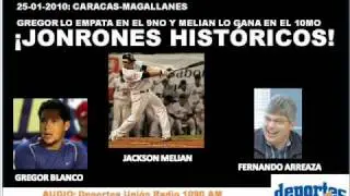 Jonrones históricos de Gregor Blanco y Jackson Melian
