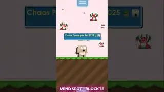Chaos Pineapple Set 2025 🍍🤯 || Growtopia Short Video