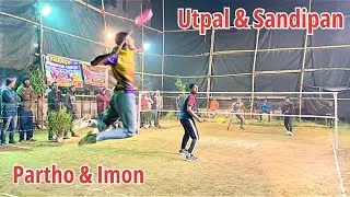 [4K 60FPS] Outdoor Badminton Match Partho & Imon Vs Utpal & Sandipan#shuttlershubho #badmintonmatch