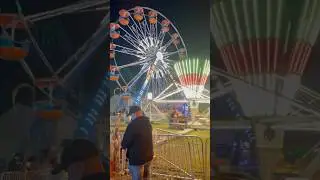 Rockton Fair Lit Up in the Evening! #canada #ontario #fair #shorts