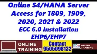 SAP ECC 6.0 Software Installation|| For EHP 6 and EHP 7|| Online S4/HANA Server Access