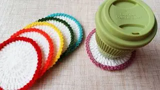 Cute and attractive colorful coaster crochet tutorial | coaster crochet