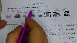 7.Sınıf Arapça 1.Dönem 2.Yazılı