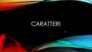 Codifica dei caratteri