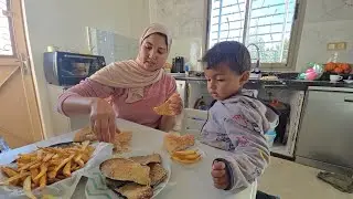 صباح الشتاء والبرد فالمزرعة السعيدة 😊 روتين غزال مع مراتي