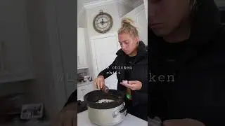 SUNDAY FOOTBALL WHITE CHICKEN CHILI DISH~ high protein