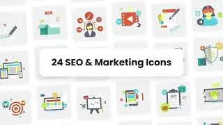 2D Animated SEO & Marketing Icons