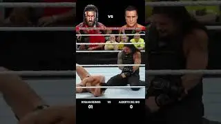 Every Roman Reigns vs Alberto del Rio 1 vs 1 Match Result Edit 💥 #wwe