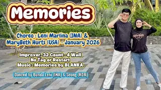 Memories - Line dance | Choreo : Leni Marlina (INA), MaryBeth Hurts (USA) - Improver - January 2026