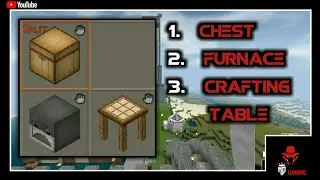 ⬜how to craft chest, furnace &crafting table in mini block craft 3d crafting recipes #mdgaming94