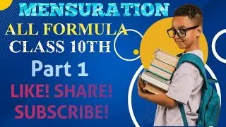 MENSURATION All Formula Class 10th Part 1, Kshetramiti ke sabhi formula class 10th 