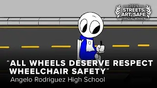 Bronze Tie &ldquo;AAA Pedestrian Safety&rdquo; Award, Rodriguez HS, All Wheels Deserve Respect Wheelchair Safety