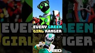 Все Зелёные Рейнджеры женского пола #powerrangers #supersentaiseries #redranger #shorts #tommyoli...